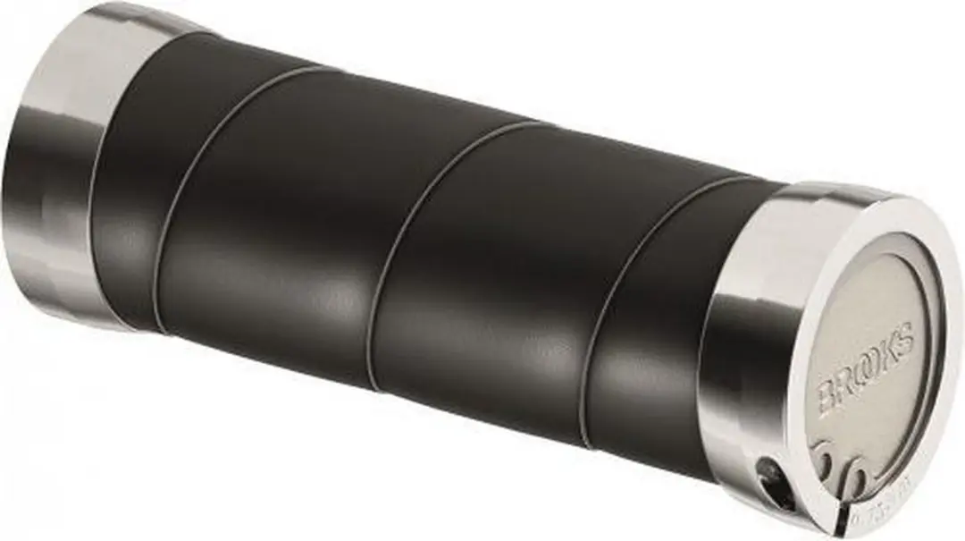 Brooks Slender Leer Handvatten 100/100mm Zwart - afbeelding 5 van 6