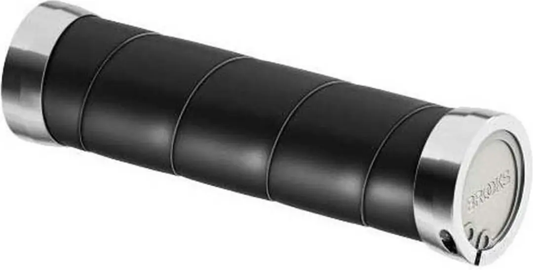 Brooks Slender Leer Handvatten 100/100mm Zwart - afbeelding 2 van 6