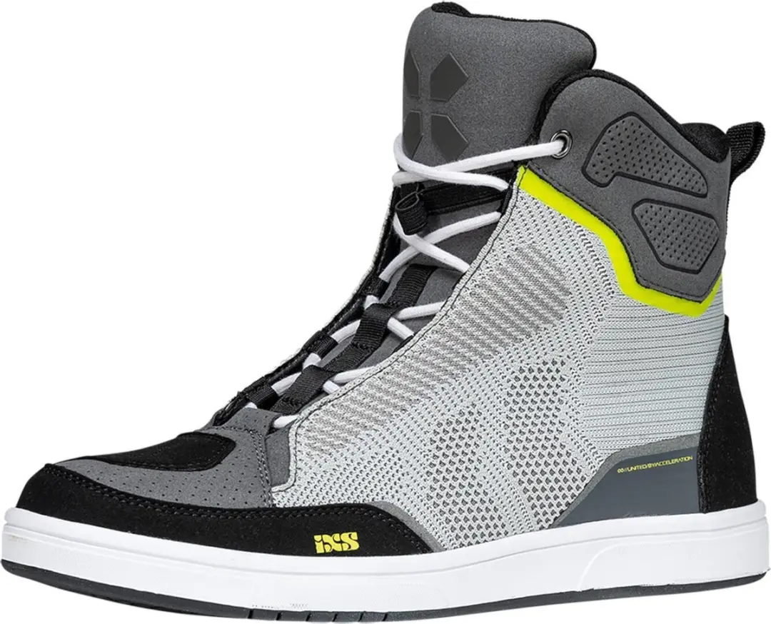 IXS Rapid-Air 1.0 Grijs Geel Motorschoenen
