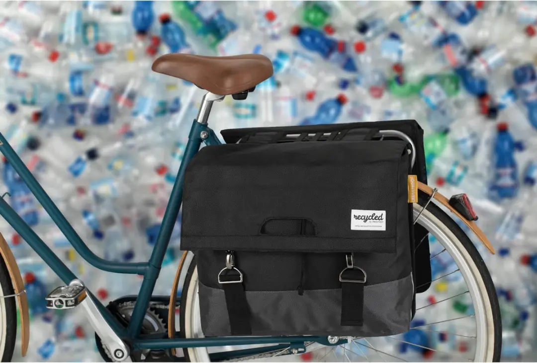 URBAN PROOF Dubbele Fietstas 55L - Zwart/Grijs - afbeelding 3 van 6