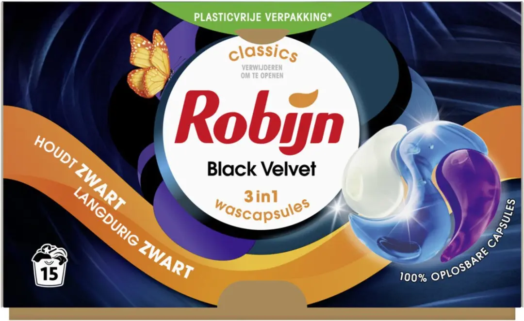 Robijn Wascapsules Black Velvet 15 Stuks