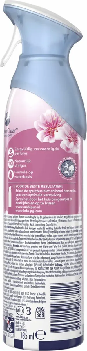 Ambi Pur Touch of Blossom Luchtverfrisser Spray 185ml - afbeelding 3 van 5