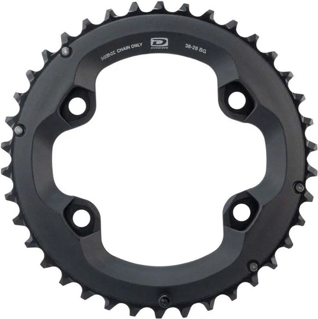 Shimano Deore FC-M6000-2 Kettingblad 38T - 10-speed - Zwart - afbeelding 2 van 5