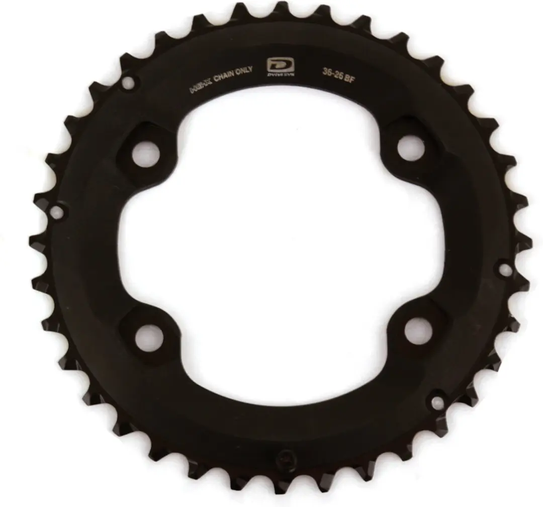 Shimano Deore FC-M6000-2 Kettingblad 38T - 10-speed - Zwart - afbeelding 3 van 5