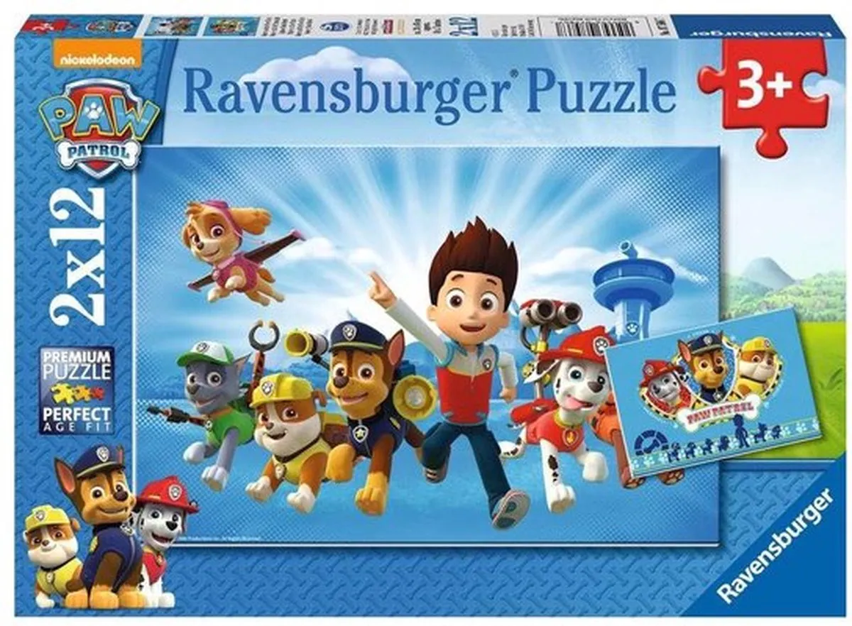 Ravensburger Paw Patrol Puzzel - 2x 12 Stuks Multicolor
