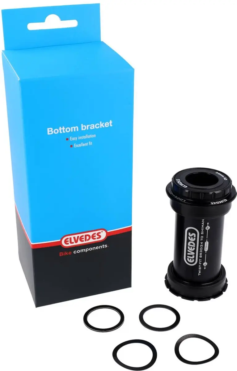 Elvedes Shimano Cervelo Trapaslagers 79mm - Zwart - afbeelding 3 van 3