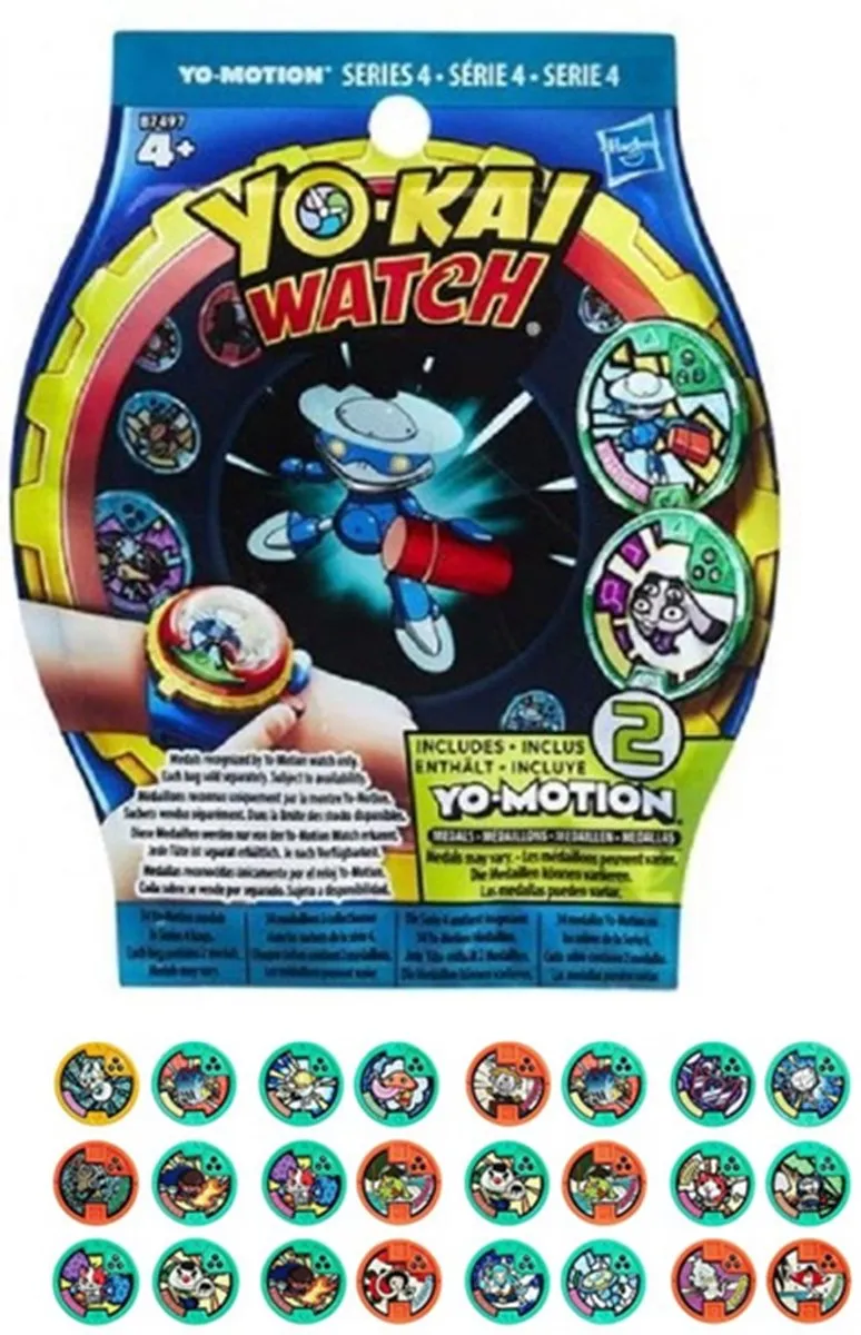 Hasbro Yo-Kai Watch Yo Motion Blind Bag Medal Serie 4