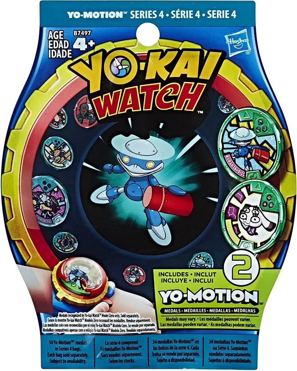 Hasbro Yo-Kai Watch Yo Motion Blind Bag Medal Serie 4 - Divers - afbeelding 3 van 6