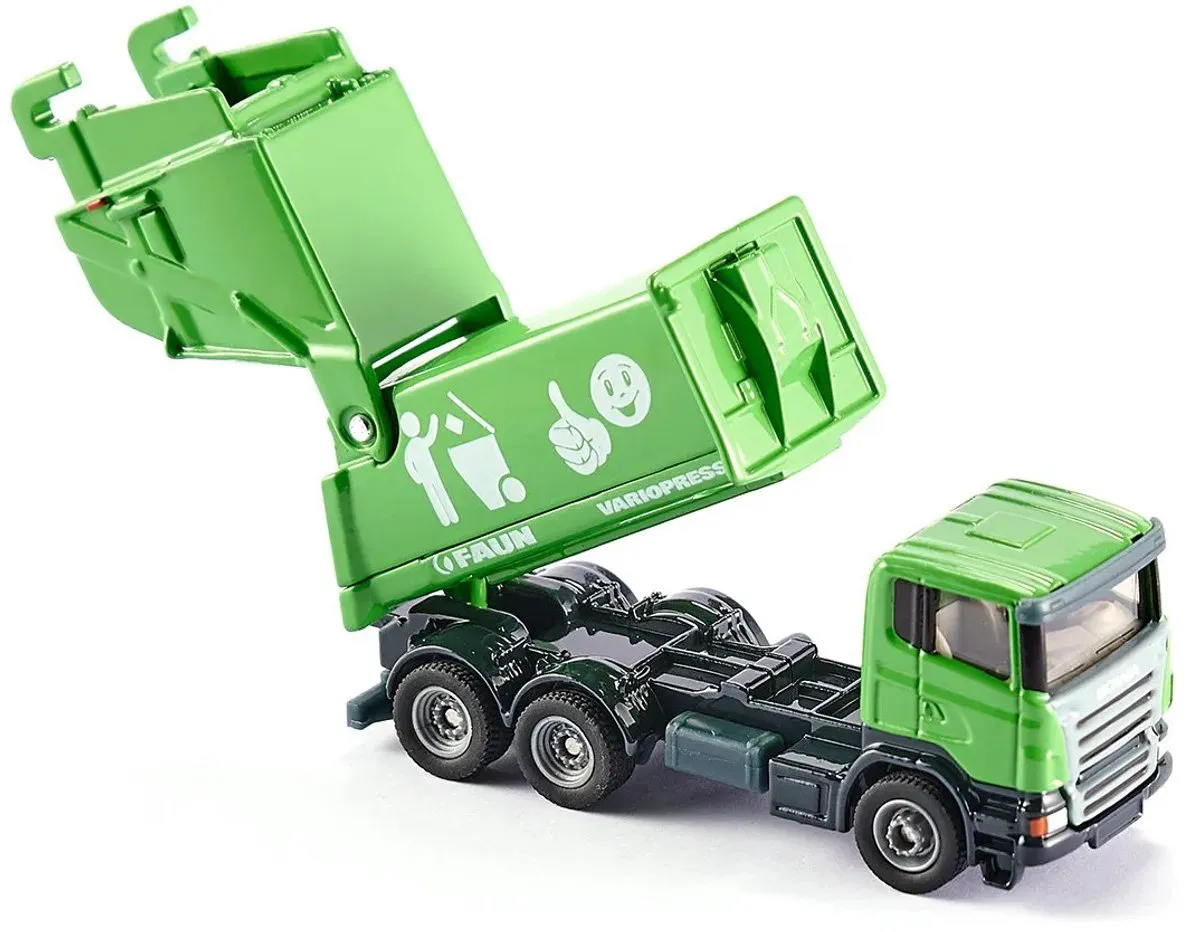 SIKU 1890 Scania Vuilniswagen 1:87 - Groen Metaal/Kunststof