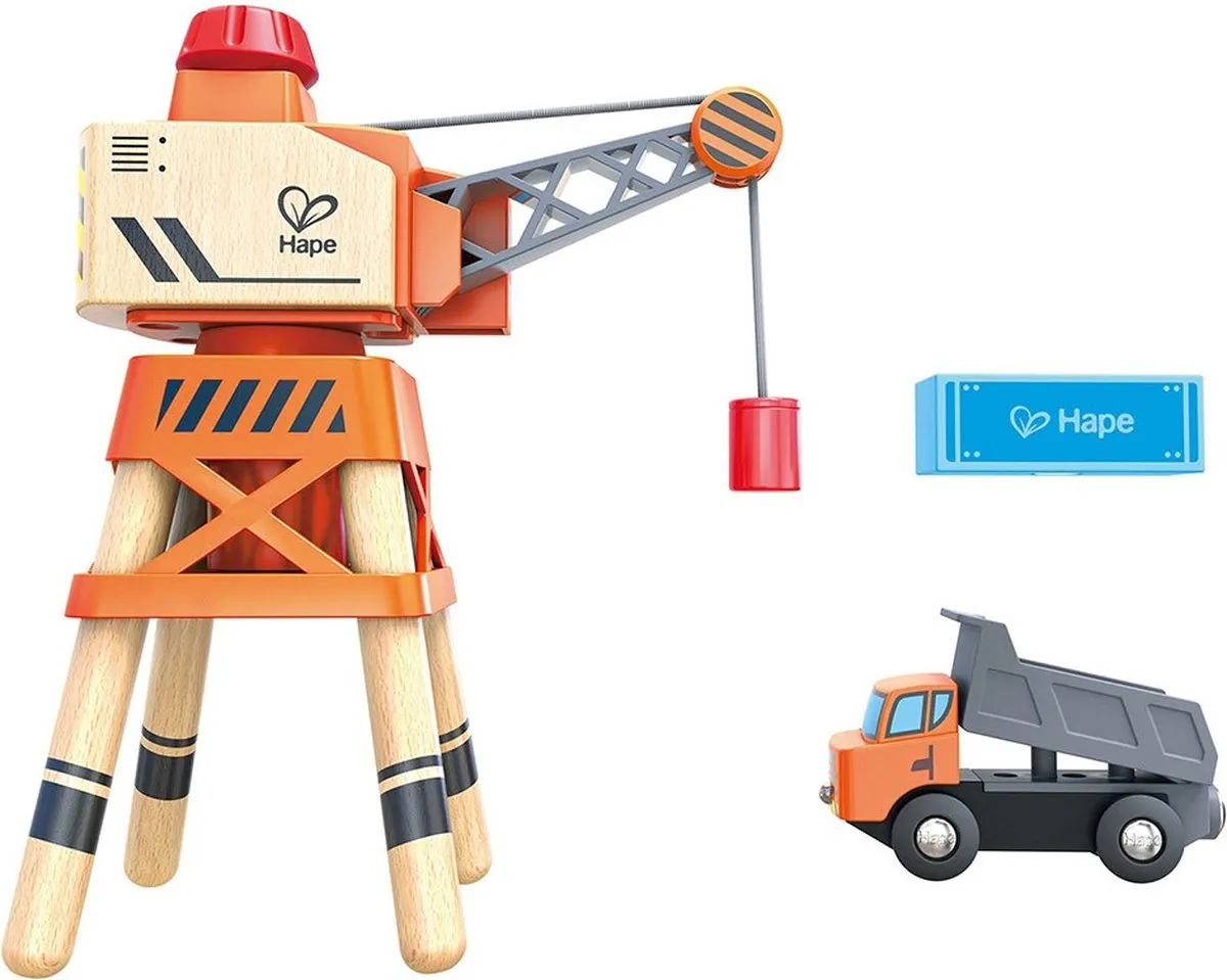 Hape Grote Hijskraan 411883 - 3-delig - Veelkleurig - afbeelding 6 van 6