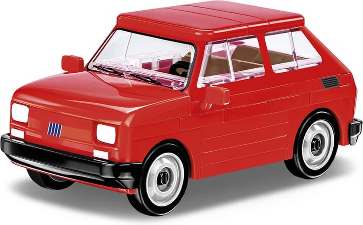Cobi Youngtimer Fiat 126el Bouwpakket 1:35 - Rood - 71-delig