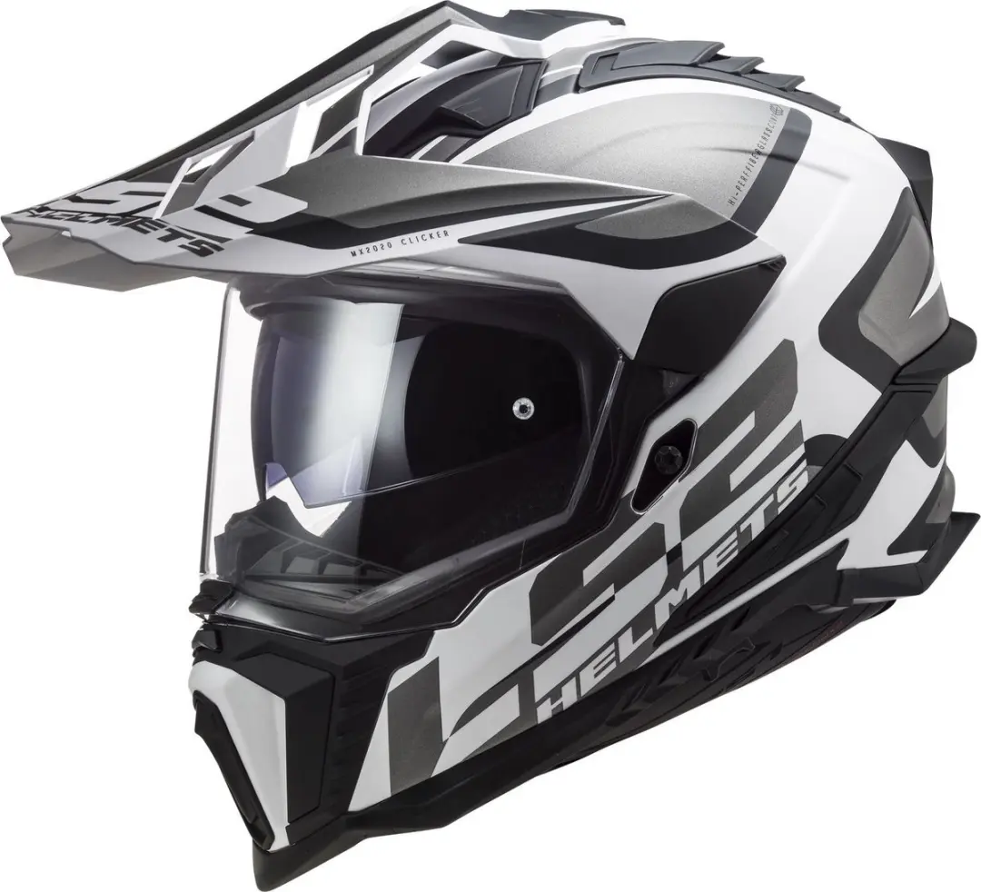 LS2 Helm Explorer Alter MX701 mat zwart / wit maat XS