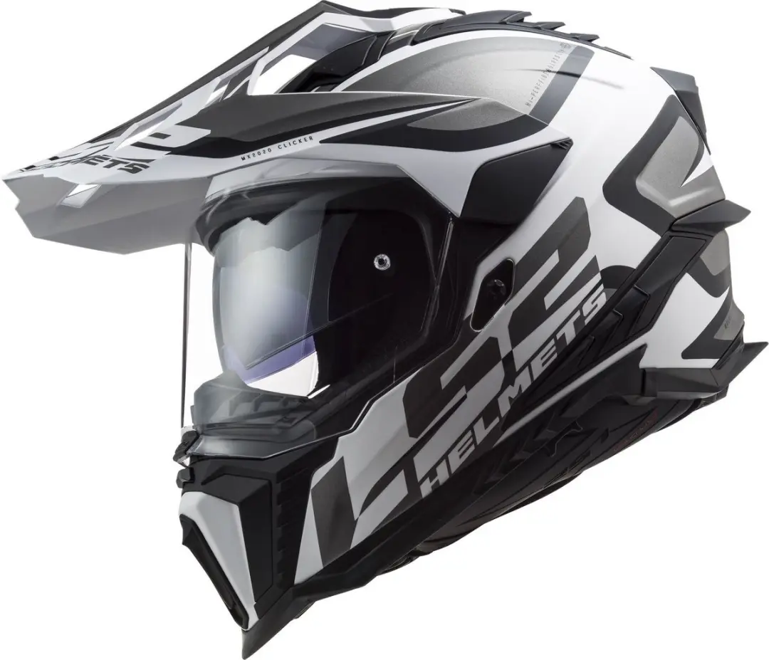 LS2 Explorer Alter MX701 Helm - Zwart/Wit - Maat XS