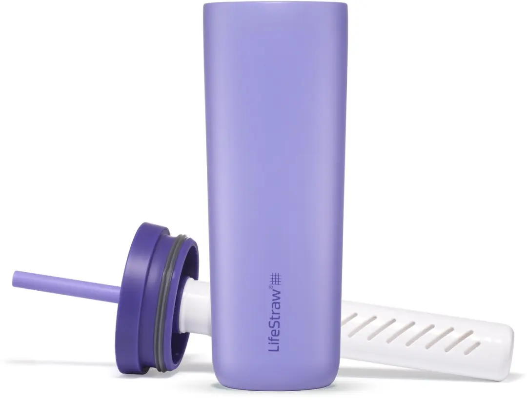 LifeStraw Go Tumbler 500ml RVS Waterfilterfles - Paars - afbeelding 6 van 6