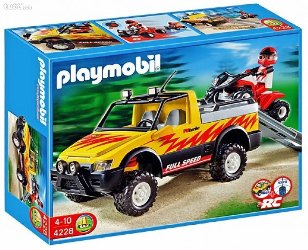 Playmobil Pick Up met Quad 4228