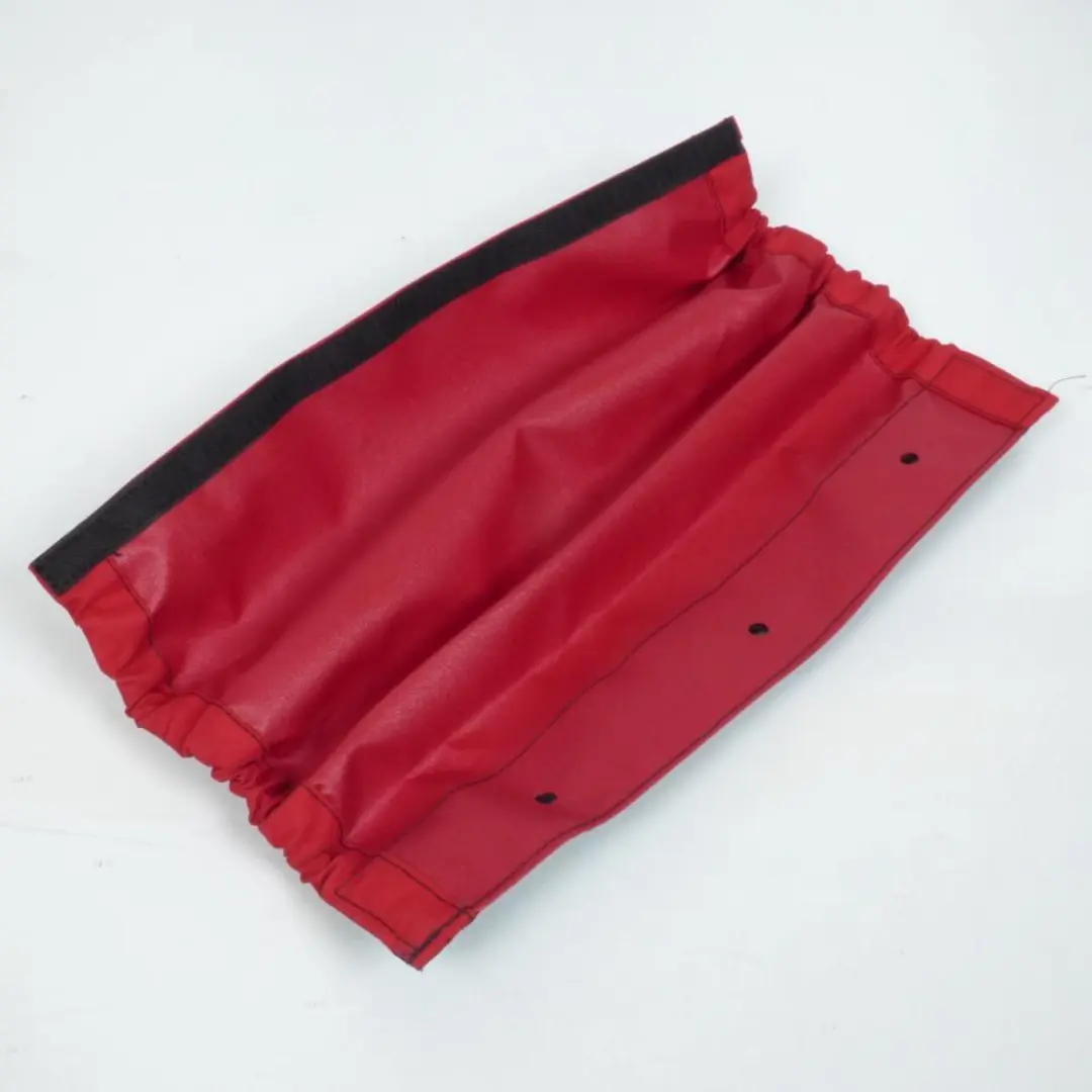 Protection soufflet amortisseur textile rouge Moose pour Quad Long: 374mm Larg: