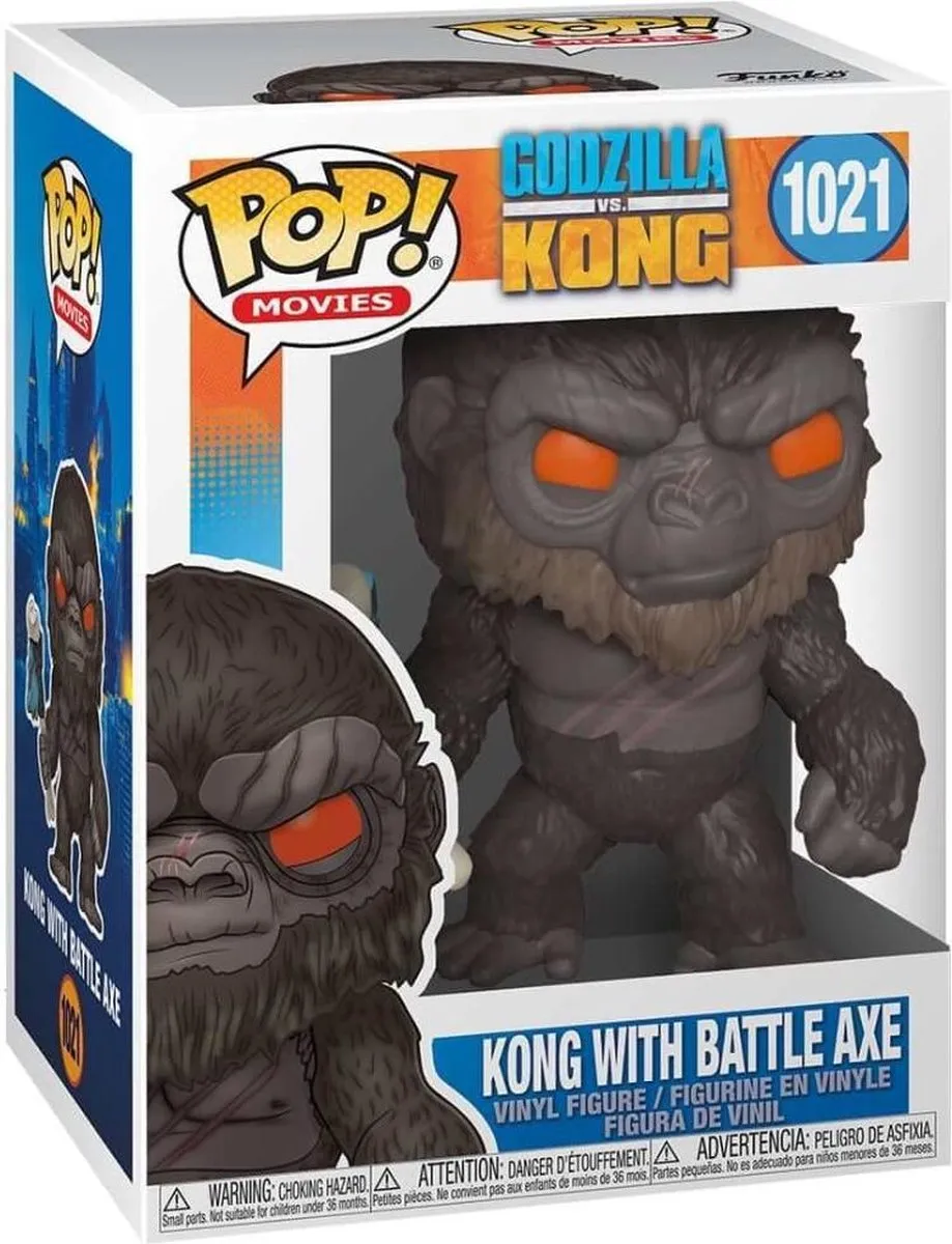 Funko POP! Movies Godzilla vs Kong King Kong met bijl - FK50953 - 9cm - Multicolor