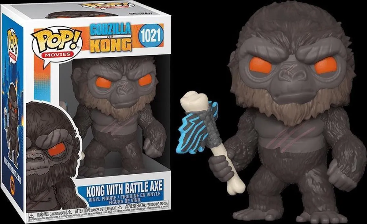 Funko POP! Movies Godzilla vs Kong King Kong met bijl - FK50953 - 9cm - Multicolor