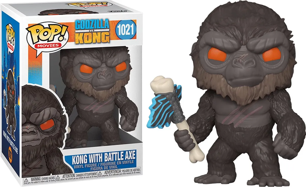 Funko POP! Movies Godzilla vs Kong King Kong met bijl - FK50953 - 9cm - Multicolor