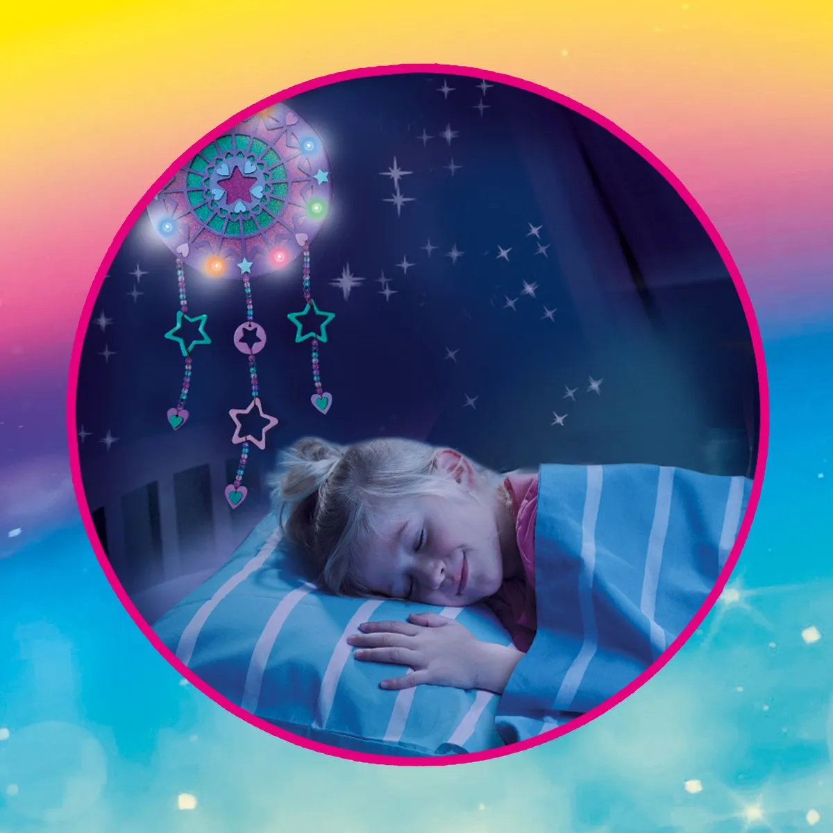 SES Creative Galaxy Dromenlamp - Knutselset - 4 LED Kleuren