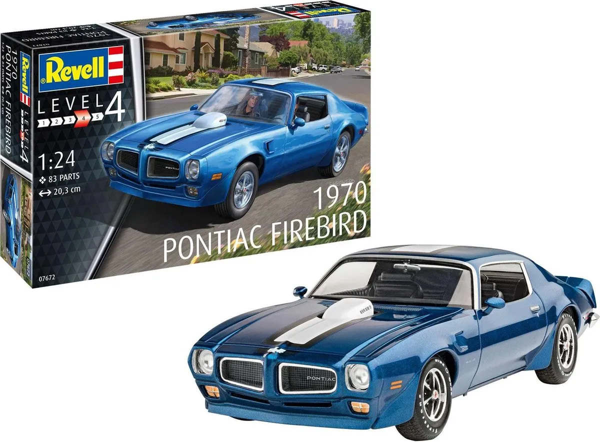 Revell 07672 Pontiac Firebird Modelbouwpakket 1:24 - 83 Onderdelen - Multi