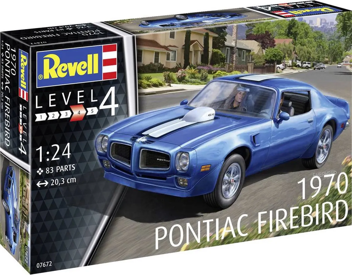 Revell 07672 Pontiac Firebird Modelbouwpakket 1:24 - 83 Onderdelen - Multi