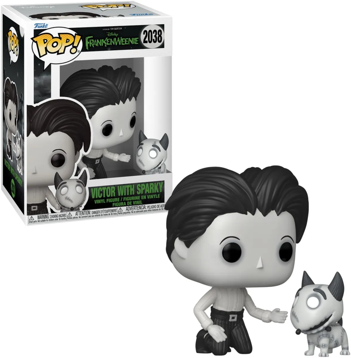 Funko Pop! Frankenweenie Victor met Sparky 2038