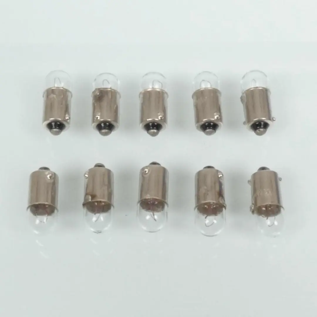 Ampoule 12V 4W culot type BA9s blanche Vicma pour auto moto scooter par 10 Neuf