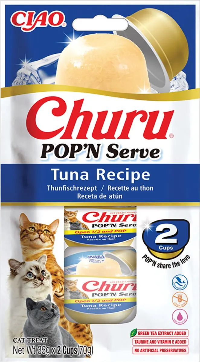 CIAO Kattensnack Churu Pop'n Serve Tonijn
