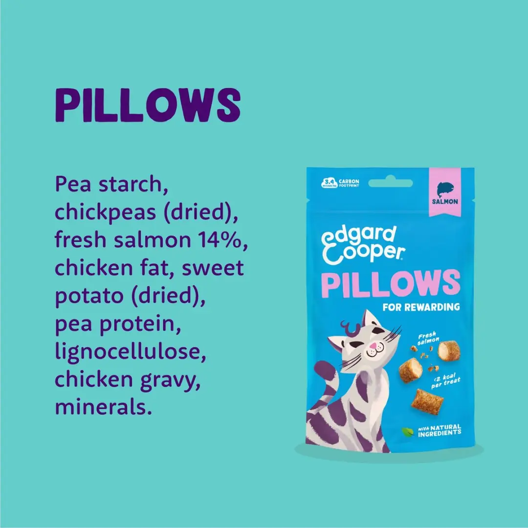 Edgard & Cooper Pillows Kattensnack Zalm 60g
