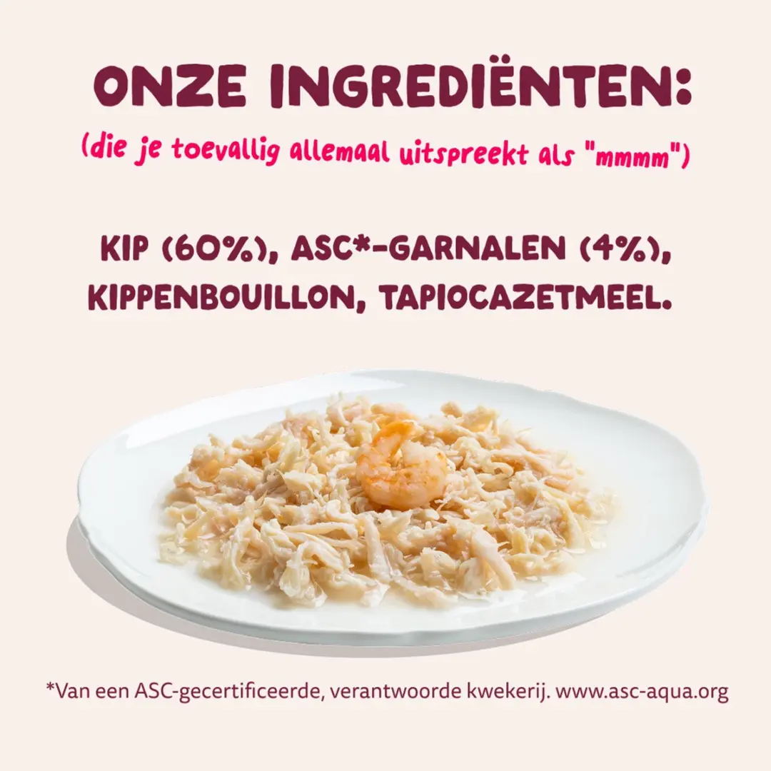 Edgard & Cooper Kat Natvoeding Cat Fillets Kip/Garnalen 70g - afbeelding 6 van 6