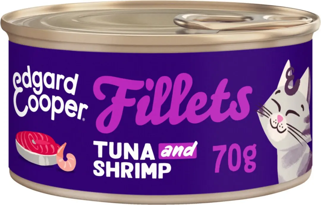 Edgard & Cooper Kattenvoer Fillets Tonijn - Garnaal 70g - afbeelding 6 van 6