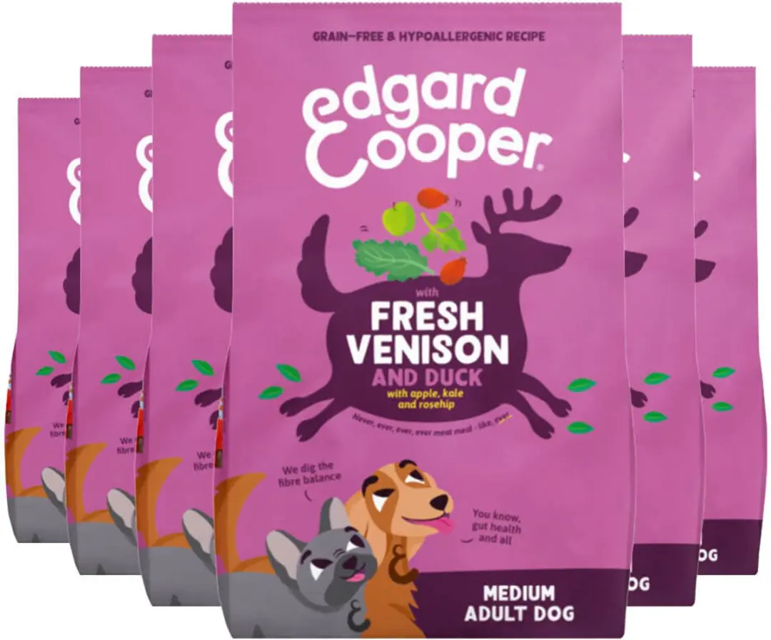 Edgard & Cooper Hondenvoer Droog Hert & Eend Medium