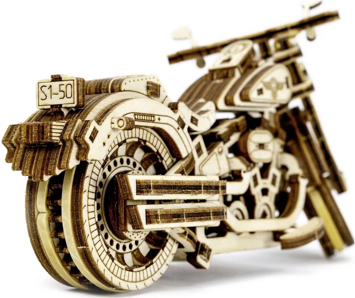 Revell 00614 Tiny Adventures Cruiser V-Twin Motorfiets - 1:13 - Houten Model - 168 Onderdelen