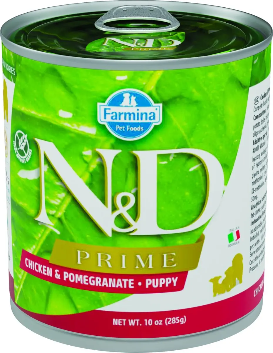 N&D Prime natvoeding voor pups Kip 285 gr.