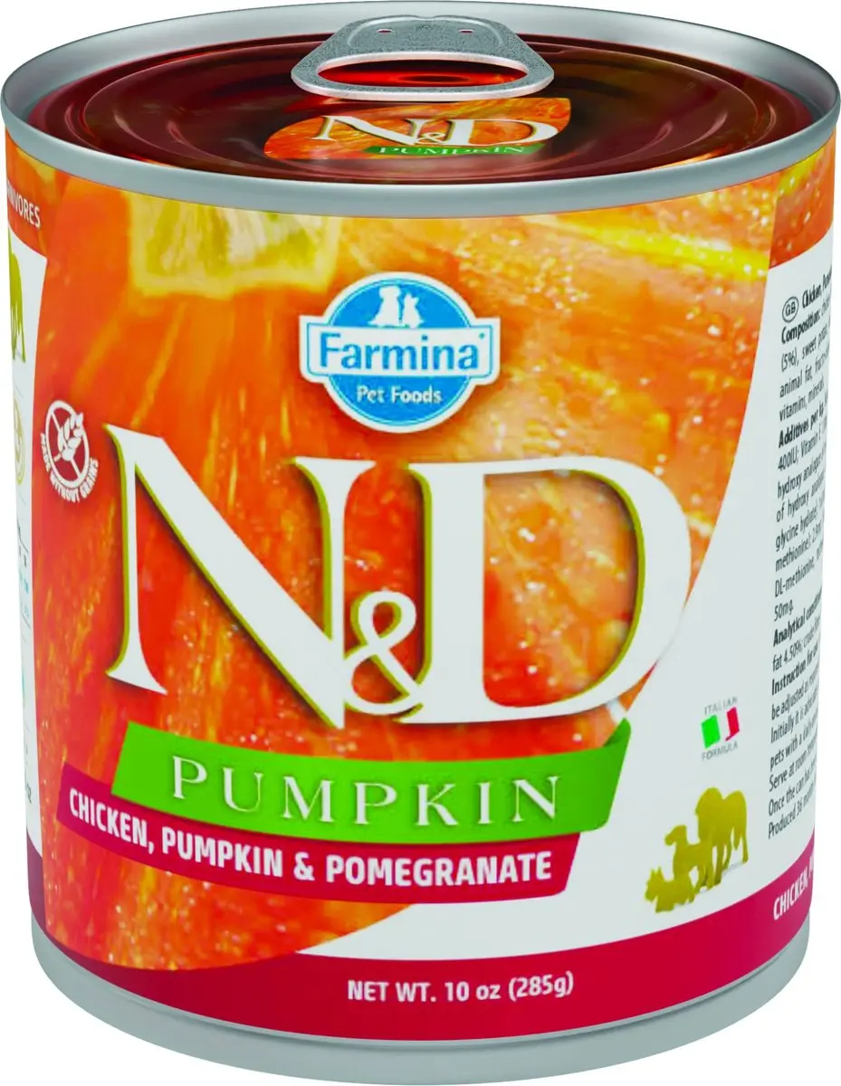 N&D Pumpkin natvoeding voor de hond Kip 285 gr.