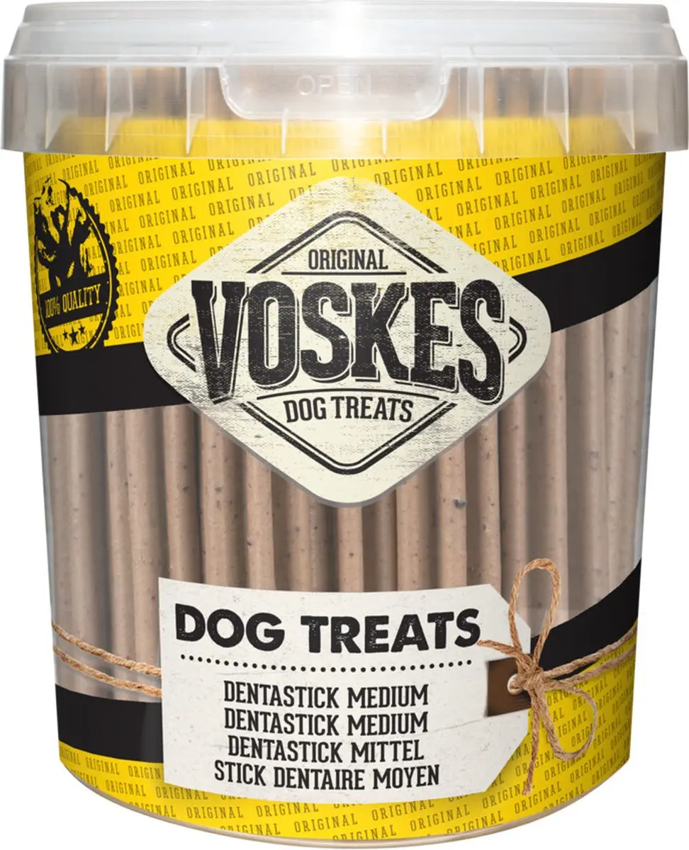 Voskes Dentastick Medium Hondensnacks - 24 Stuks
