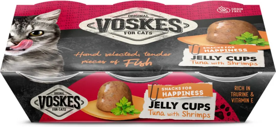 Voskes Tender Pieces Tonijn & Garnalen - 12x25g