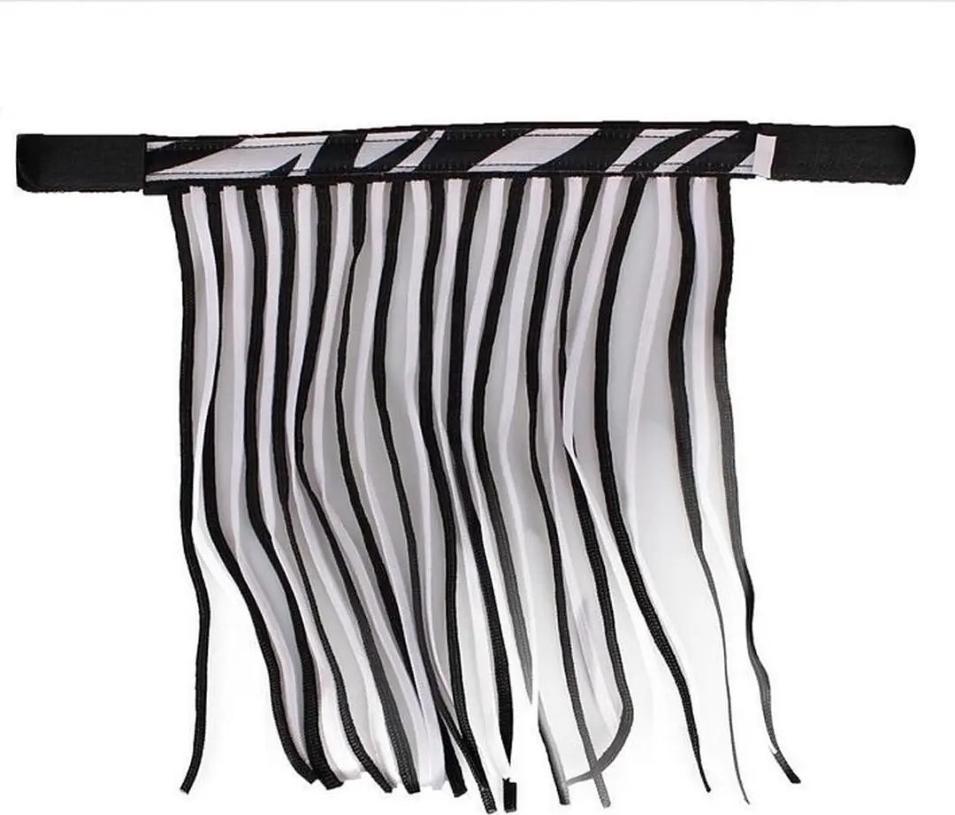 QHP Vliegenfrontriem Shetlander Zebra - afbeelding 5 van 5