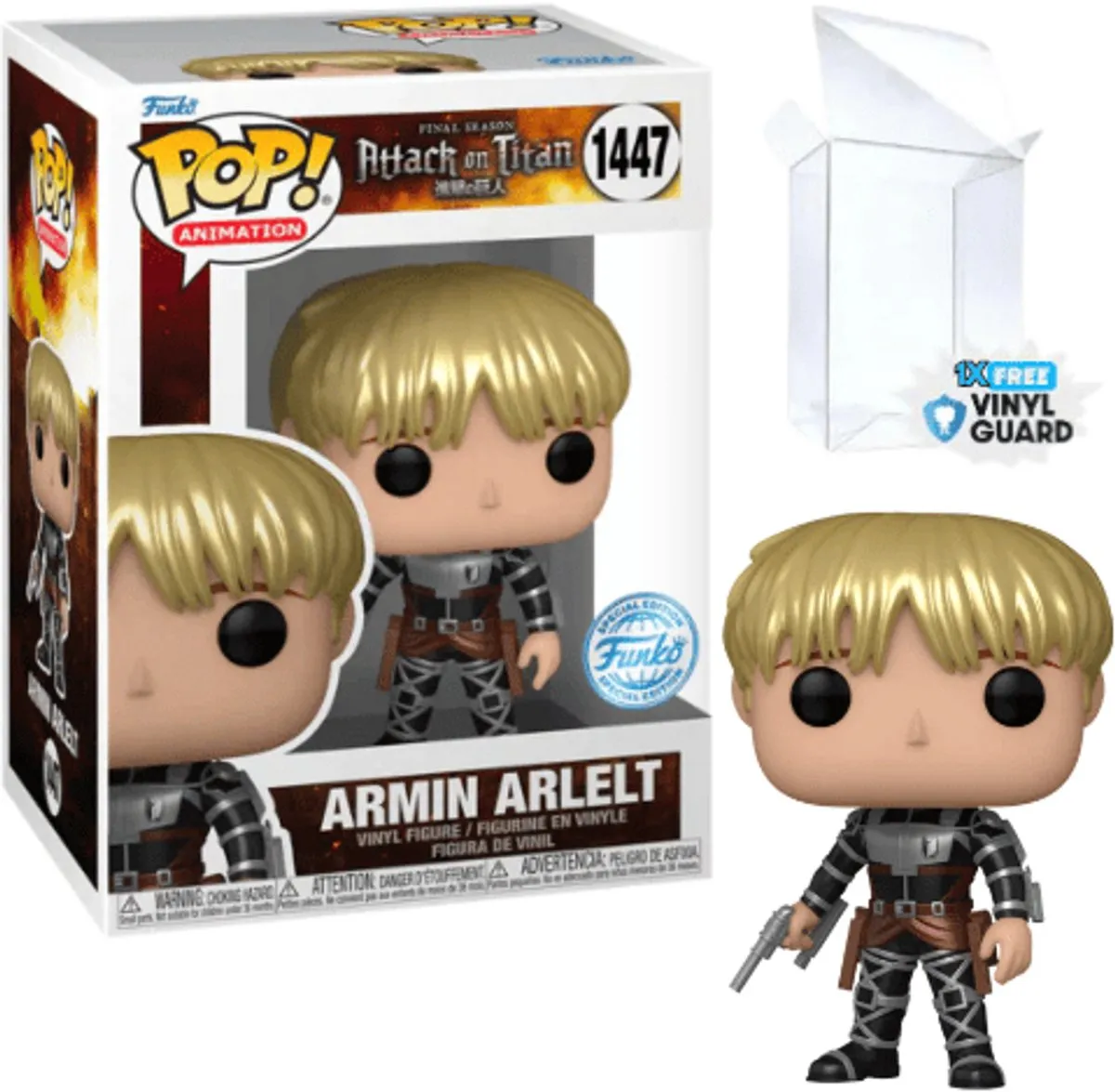 Funko Pop! Animation Attack on Titan Armin Arlelt Metallic Exclusive #1447
