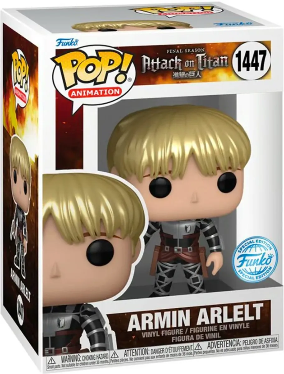 Funko Pop! Animation Attack on Titan Armin Arlelt Metallic Exclusive #1447