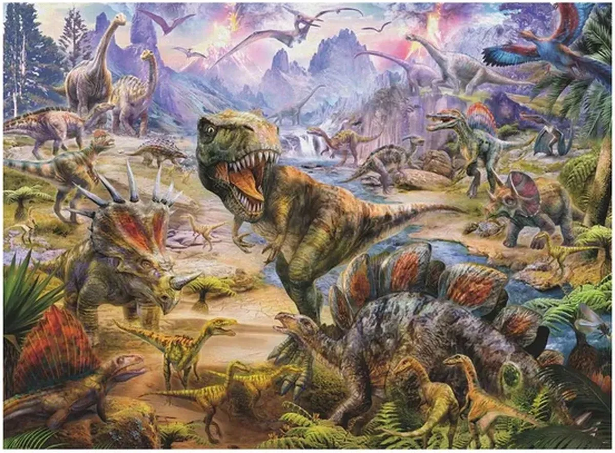 Ravensburger Gigantische Dinosauriërs Puzzel 300 Stuks - Multicolor