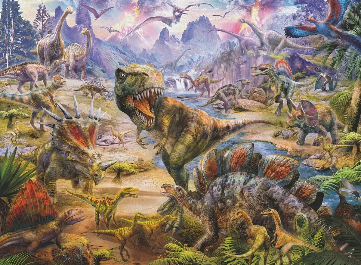 Ravensburger Gigantische Dinosauriërs Puzzel 300 Stuks - Multicolor