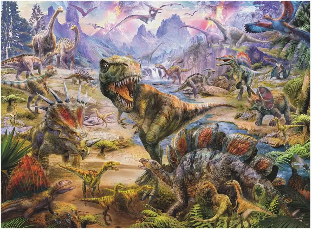 Ravensburger Gigantische Dinosauriërs Puzzel 300 Stuks - Multicolor