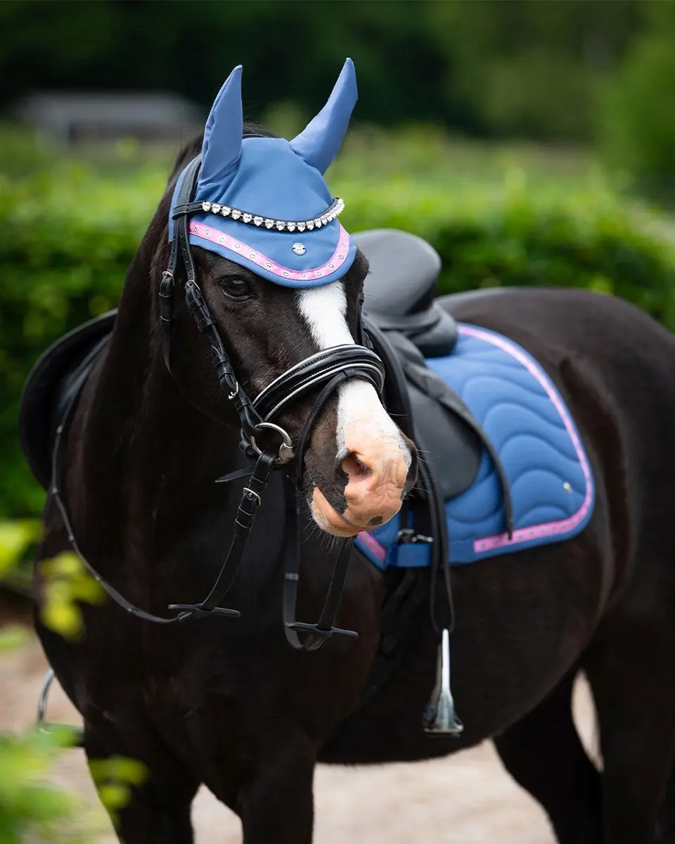 QHP Oornetje Rosalynn Pony - Blauw-roze