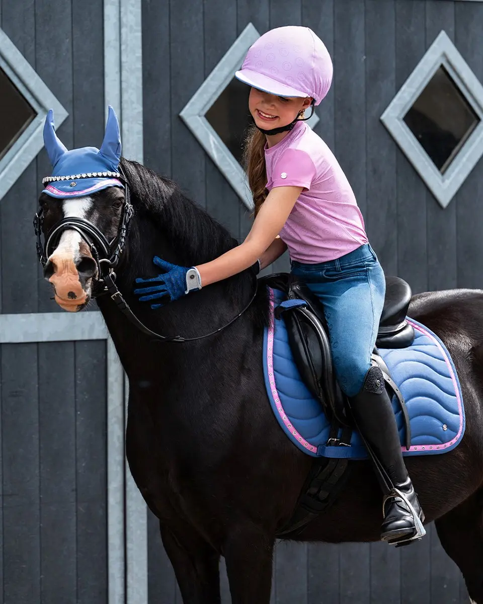 QHP Oornetje Rosalynn Pony - Blauw-roze
