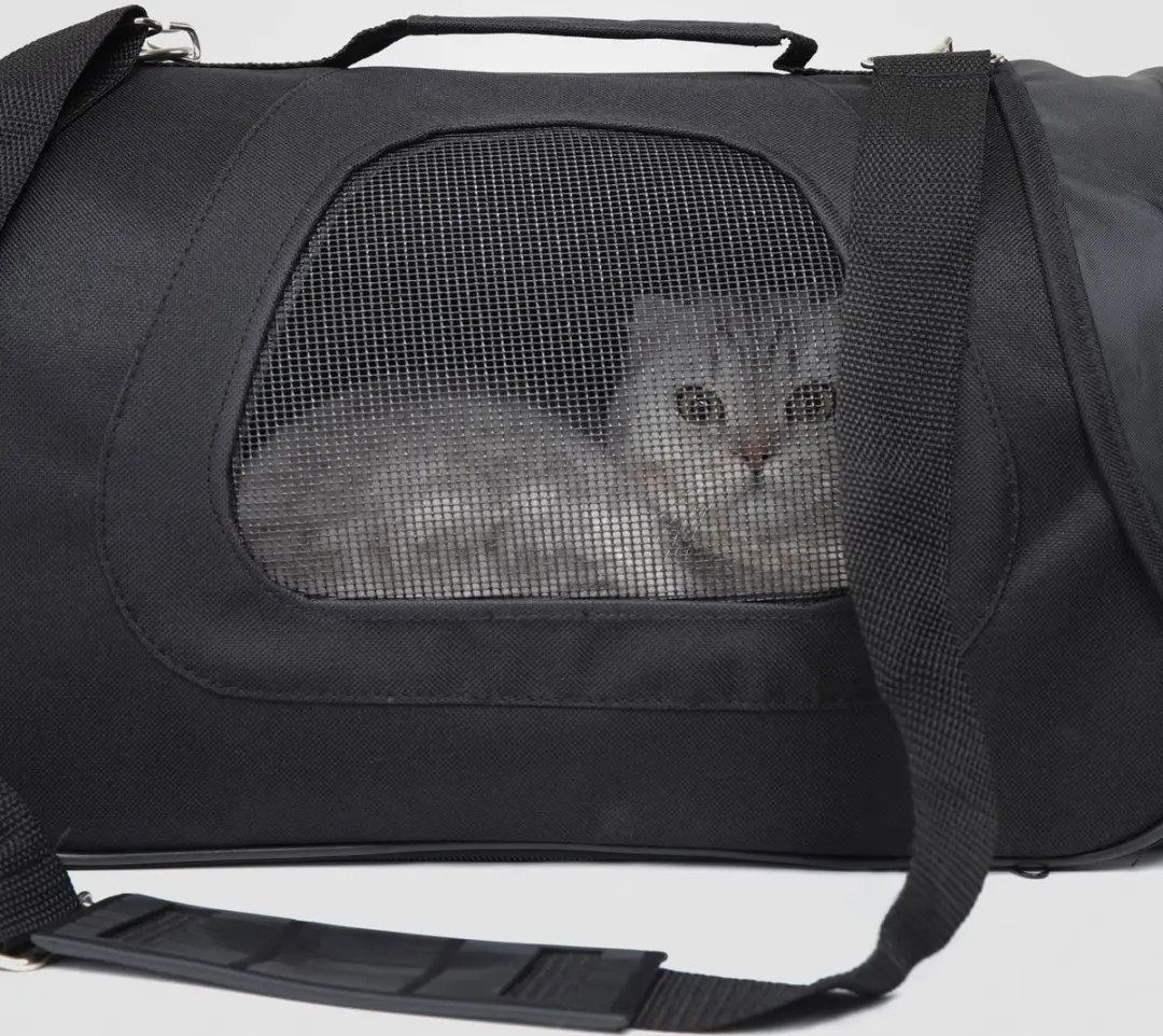 Nobleza Katten Draagtas M - 40x23x24cm - Zwart