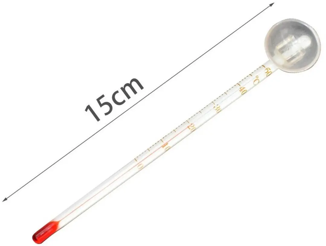 Nobleza Aquarium Glasthermometer - Transparant/Rood - afbeelding 3 van 4