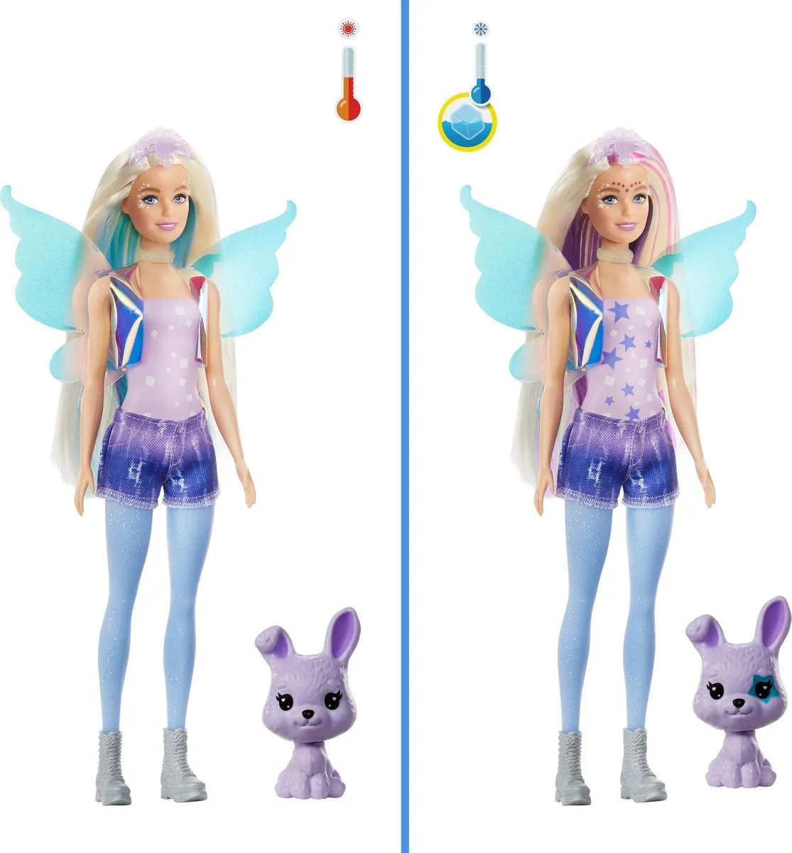 Barbie Color Reveal Ultimate Reveal Wave 2 Fantasy Fashion Fee - Blauw