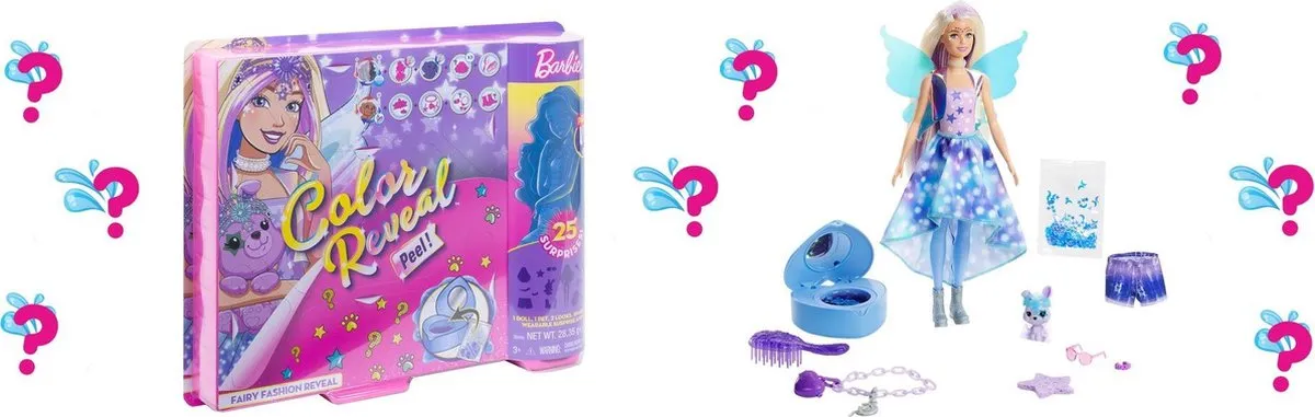 Barbie Color Reveal Ultimate Reveal Wave 2 Fantasy Fashion Fee - Blauw
